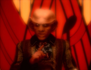 So Quark talks with the prophets and convinces them to change Zek back or else they'll have to talk to more Ferengis wanting to know what's going on