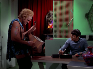 Spock gets along with one of them. They both play an instrument