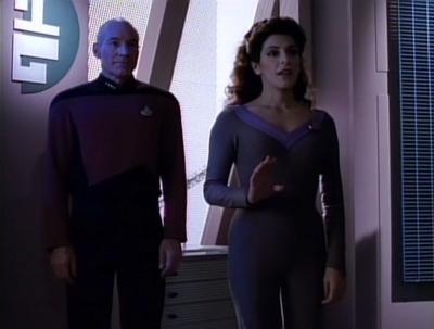 Picard and Troi say hi